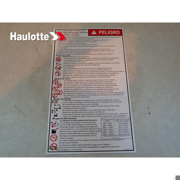Haulotte Part 4000326900 Image 1