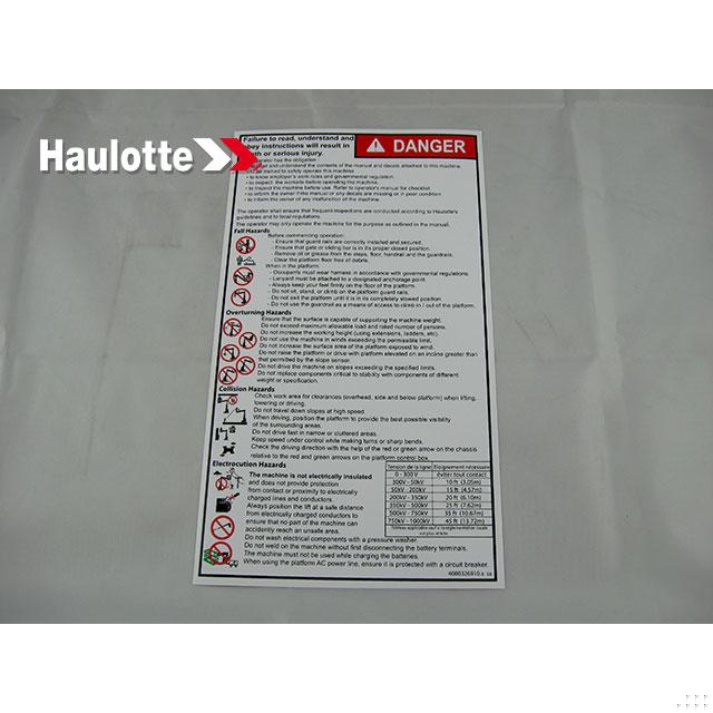 Haulotte Part 4000326910 Image 1