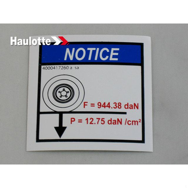 Haulotte Part 4000417260 Image 1