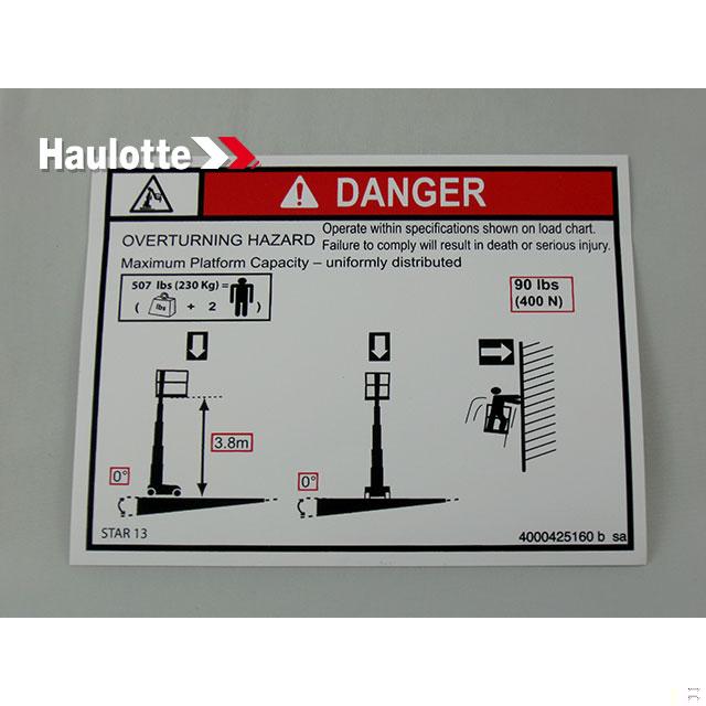 Haulotte Part 4000425160 Image 1