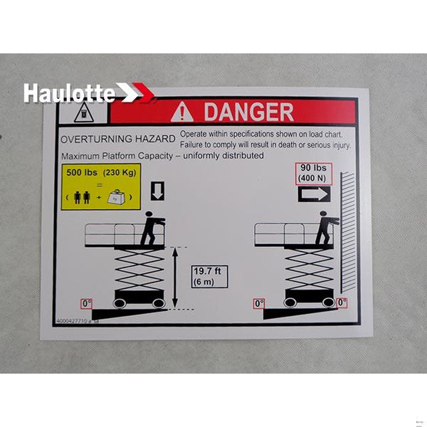 Haulotte Part 4000427710 Image 1
