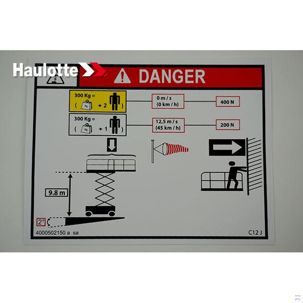 Haulotte Part 4000502150 Image 1