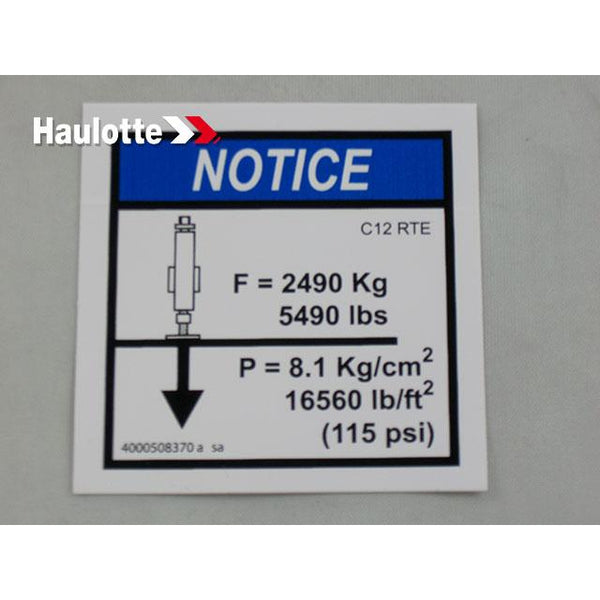 Haulotte Part 4000508370 Image 1