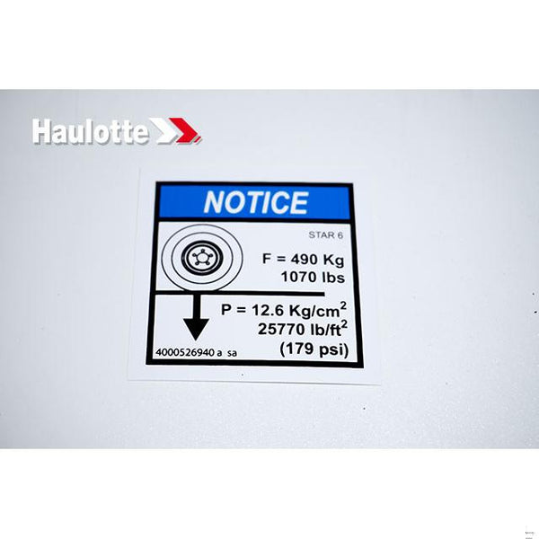 Haulotte Part 4000526940 Image 1