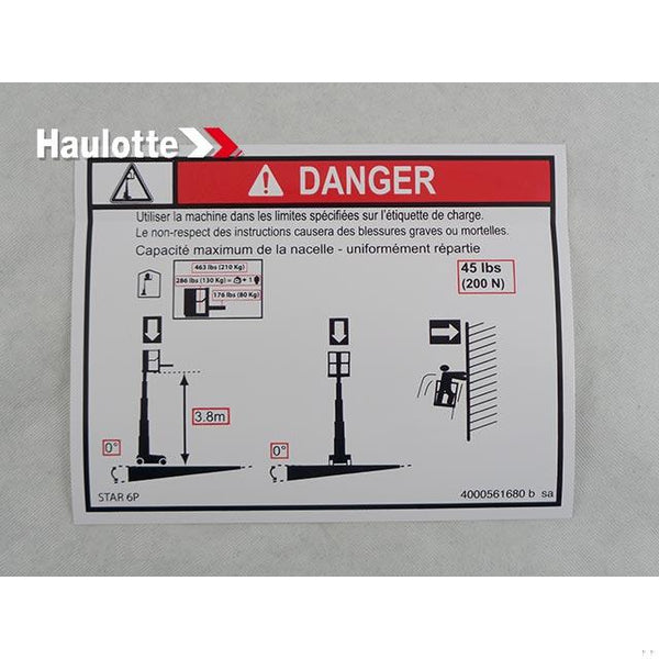 Haulotte Part 4000561680 Image 1
