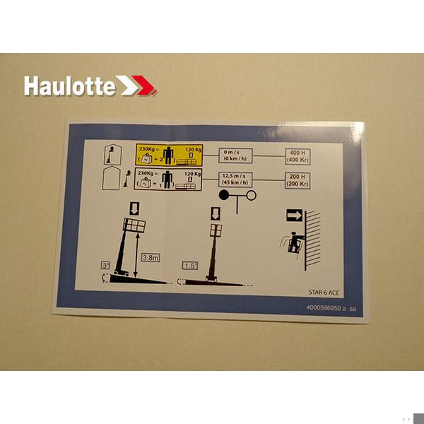 Haulotte Part 4000596950 Image 1