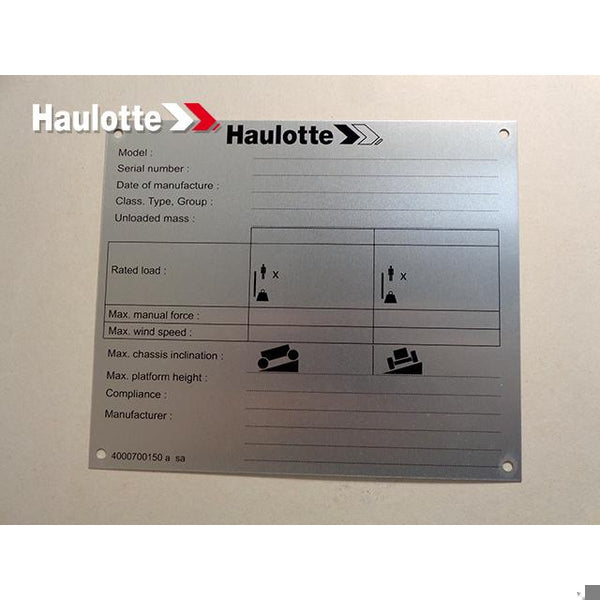 Haulotte Part 4000700150 Image 1