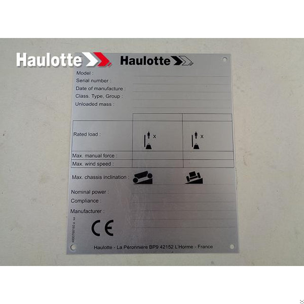 Haulotte Part 4000700160 Image 1