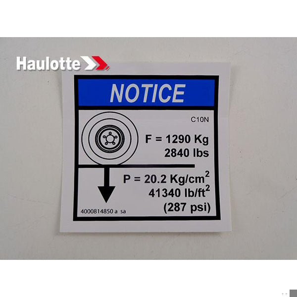 Haulotte Part 4000814850 Image 1