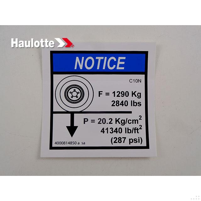 Haulotte Part 4000814850 Image 1