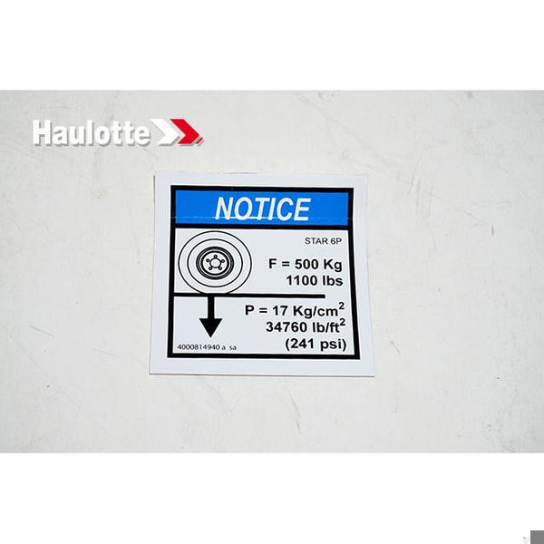 Haulotte Part 4000814940 Image 1