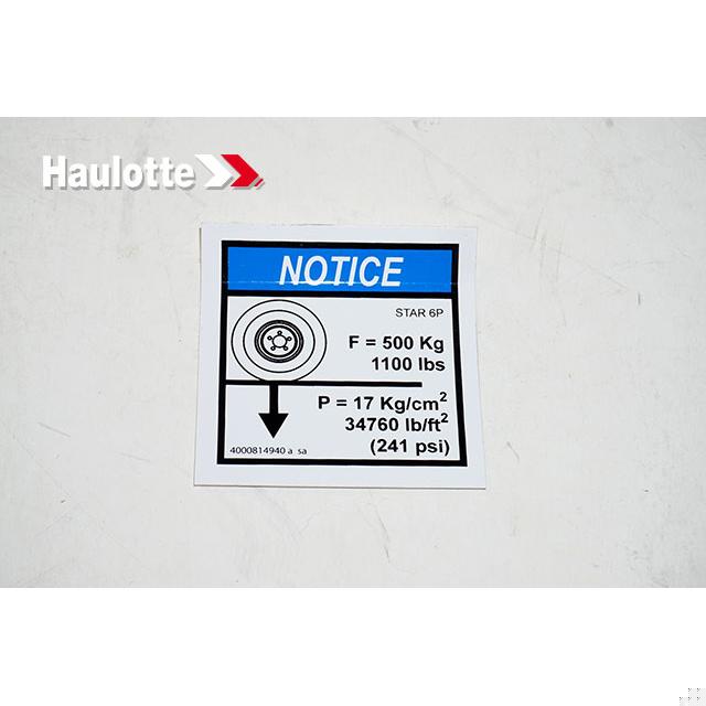 Haulotte Part 4000814940 Image 1