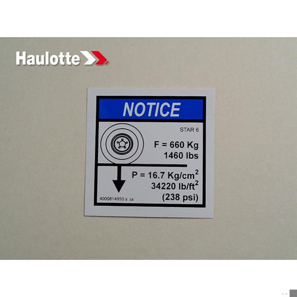 Haulotte Part 4000814950 Image 1
