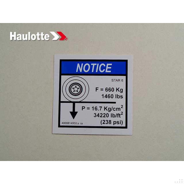 Haulotte Part 4000814950 Image 1