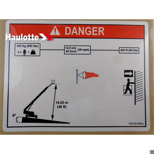 Haulotte Part 4001001490 Image 1