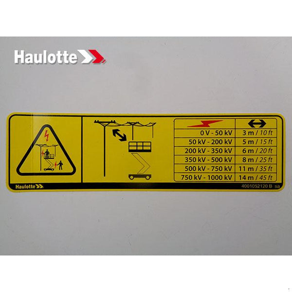 Haulotte Part 4001052120 Image 1