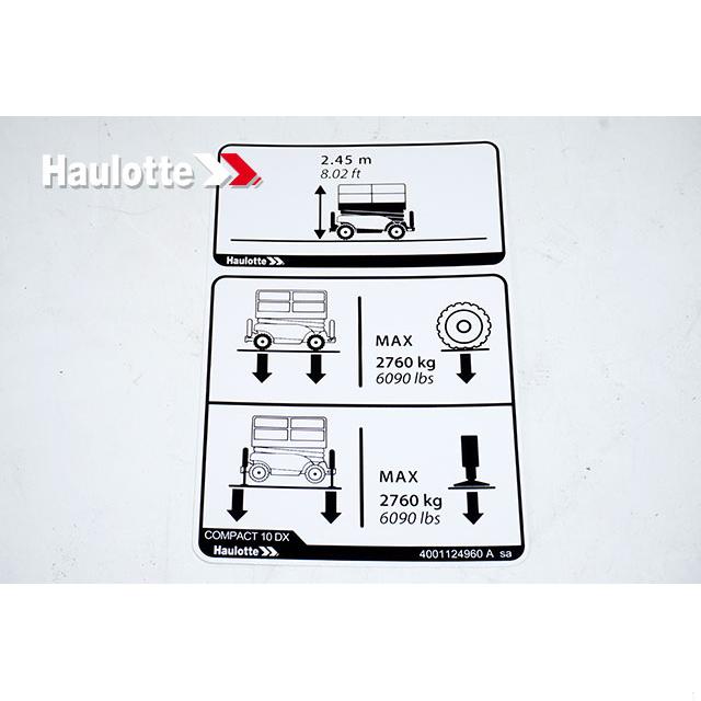 Haulotte Part 4001124960 Image 1