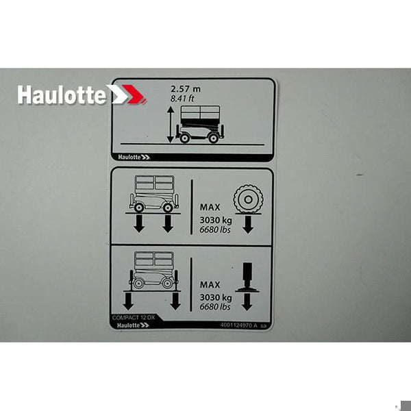 Haulotte Part 4001124970 Image 1
