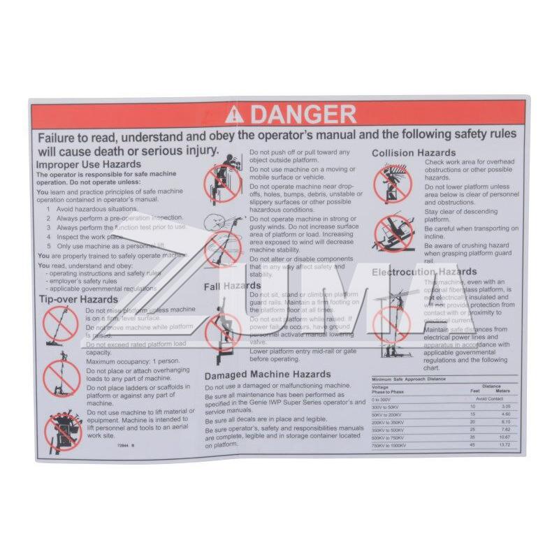 JLG Part 72844 Image 2