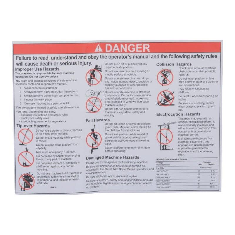 JLG Part 72844 Image 1