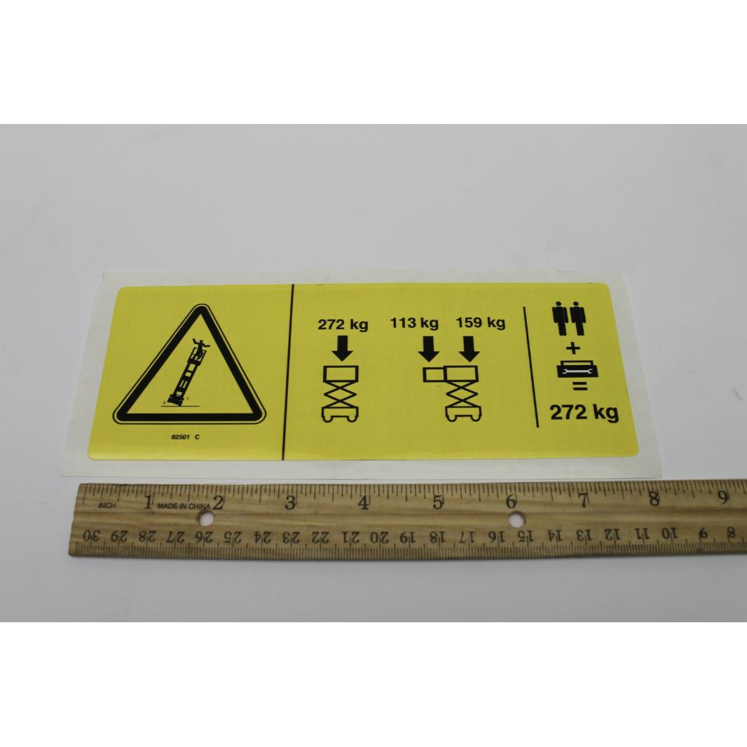 Genie Part # 82501, 82501GT - DECAL, SYM-MAXCAP 600