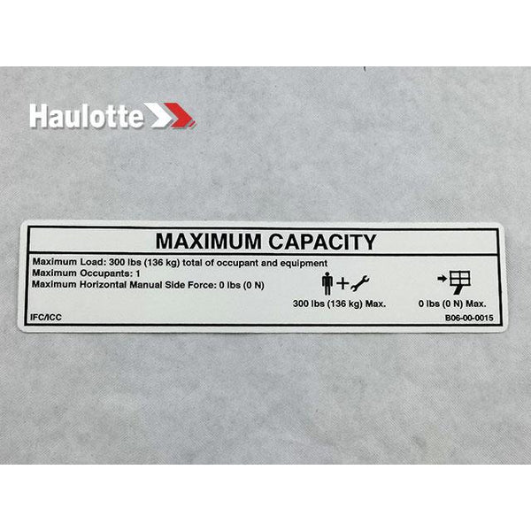 Haulotte Part B06-00-0015 Image 1