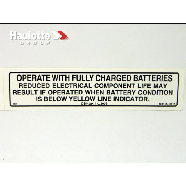 Haulotte Part B06-00-0116 Image 1