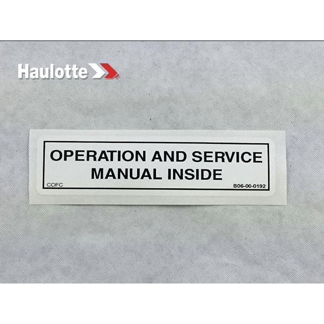 Haulotte Part B06-00-0192 Image 1