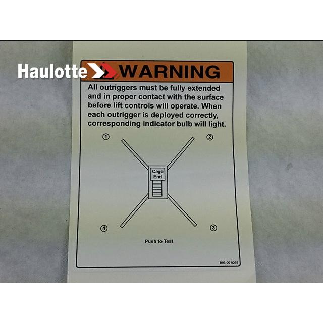 Haulotte Part B06-00-0269 Image 1