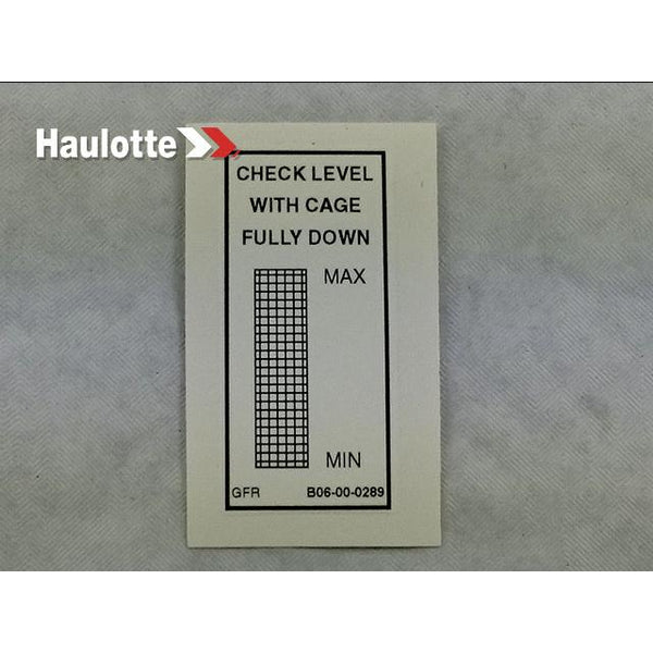 Haulotte Part B06-00-0289 Image 1