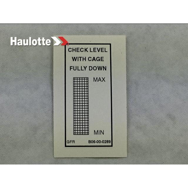 Haulotte Part B06-00-0289 Image 1