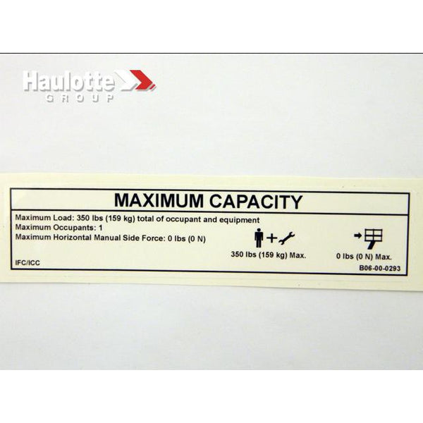 Haulotte Part B06-00-0293 Image 1