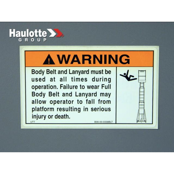 Haulotte Part B06-00-0339 Image 1