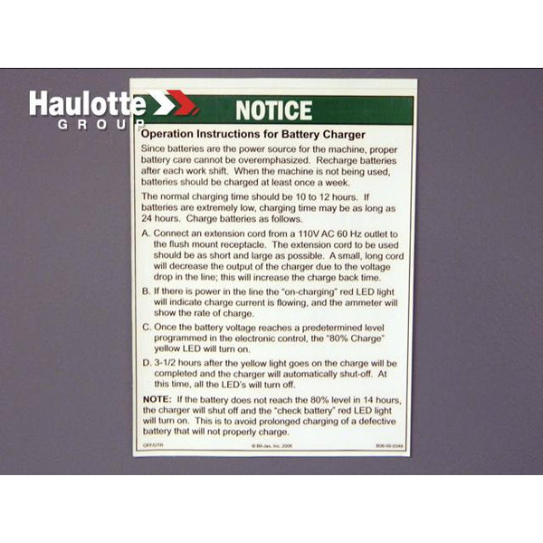 Haulotte Part B06-00-0349 Image 1