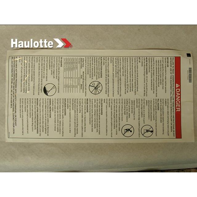 Haulotte Part B06-00-0471-DE Image 1