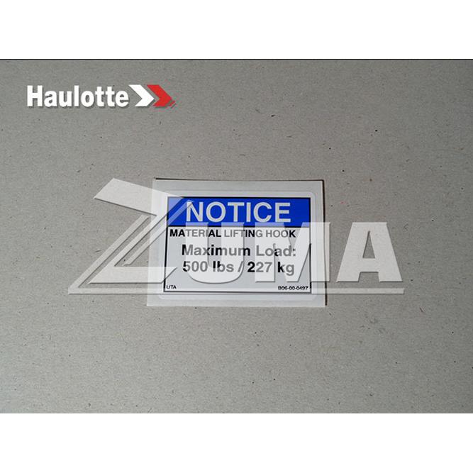 Haulotte Part B06-00-0497 Image 2