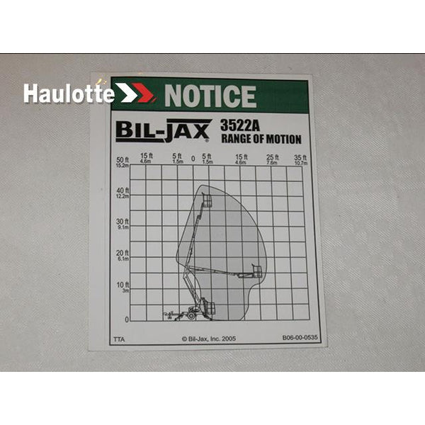Haulotte Part B06-00-0535 Image 1