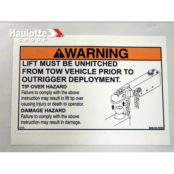 Haulotte Part B06-00-0550 Image 1