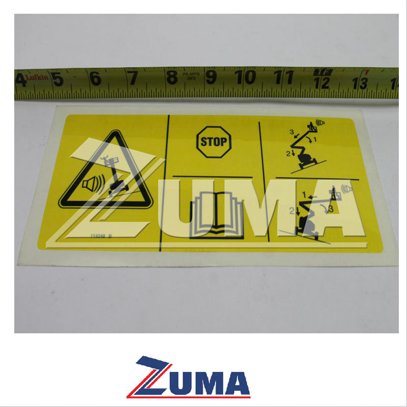 【日本未発売】 Part Genie # SY AL DECAL,LABEL,TIPOVER,TILT - 114248GT 114248, パーツ