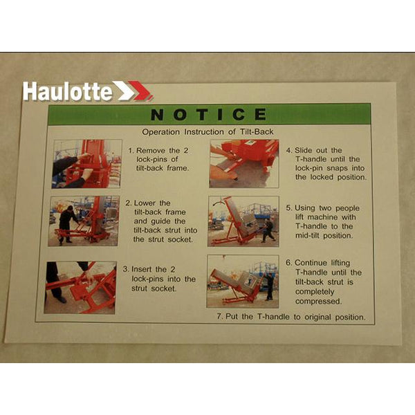 Haulotte Part NQUPRA1040 Image 1