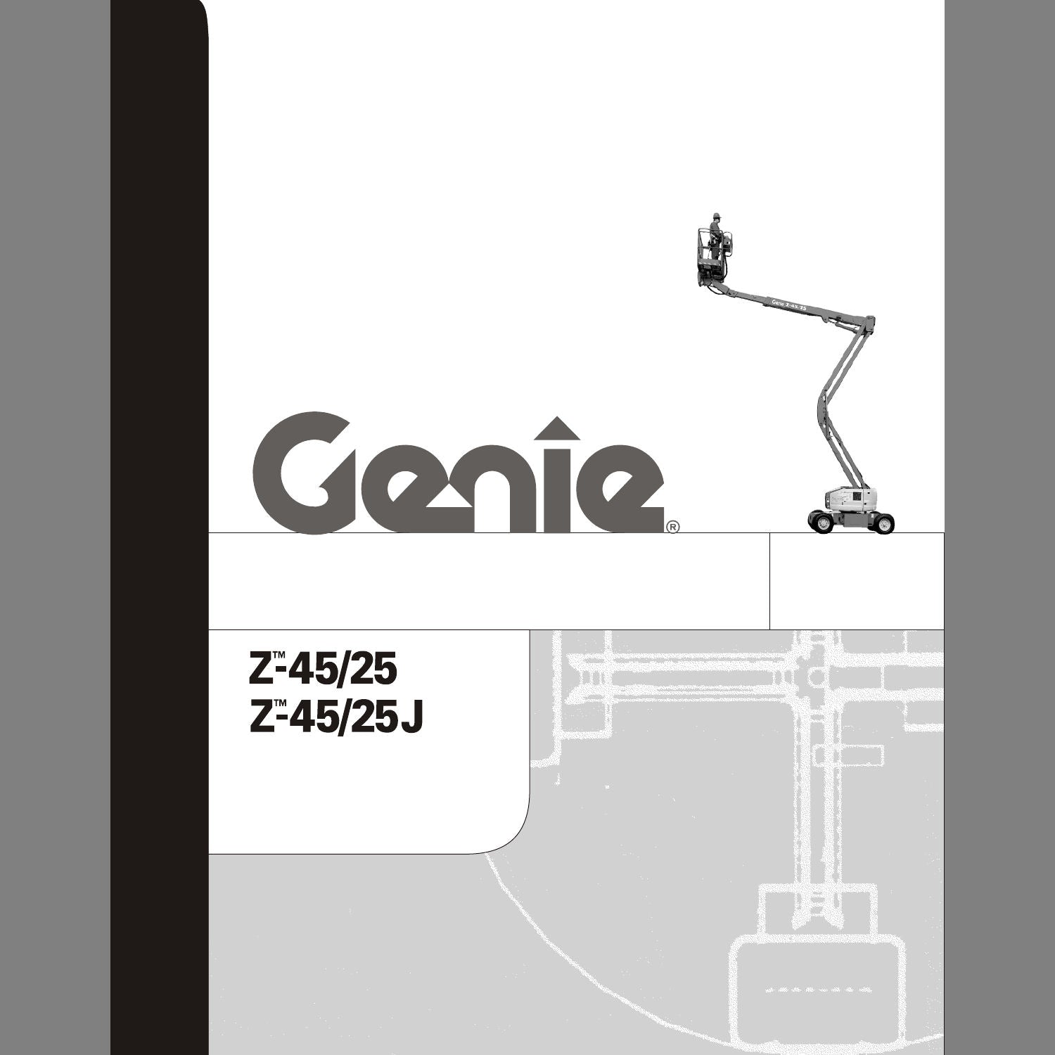 Genie Part # 139544, 139544GT - MANUAL, PARTS, Z45/22DC